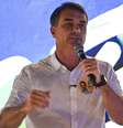 O candidato à Presidência da República pelo PL, Flávio Bolsonaro, participa de almoço com prefeitos e vereadores no espaço de eventos Terraço Notiê, localizado no Shopping Light, no centro de São Paulo (SP), na tarde deste domingo, 11 de outubro de 2026  Foto: ROBERTO SUNGI/ATO PRESS/ESTADÃO CONTEÚDO
