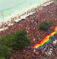 Apoiadores de Lula realizaram ato em Copacabana (RJ)  Foto: Reprodução/GloboNews
