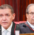 O presidente do TSE, ministro Kassio Nunes Marques, e o corregedor-geral da Justiça Eleitoral, Ricardo Villas Bôas Cueva  Foto: Leobark Rodrigues/Secom/TSE e Luiz Roberto/TSE