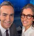 Âncoras do 'JN', César Tralli e Renata Vasconcellos estão entre os profissionais mais valorizados pela Globo  Foto: Reprodução