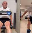 Aos 80 anos, Lula mostra treino com agachamentos e musculação  Foto: Reprodução/Instagram