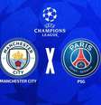Foto: Arte/Jogada10 - Legenda: City e PSG se encontram pela Champions / Jogada10