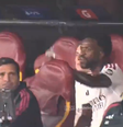  Vini Jr. reclamou após ser substituído no jogo do Real Madrid contra a Roma  Foto: Reprodução/X