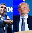 Flávio Bolsonaro (PL) e Lula (PT) estão em empate técnico, segundo o Datafolha  Foto: Montagem/RENATO PADALKA/MODUSFOCUS/WILTON JUNIOR / Estadão
