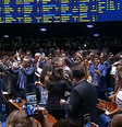 Senado Federal na noite desta quarta-feira, 14, na votação da PEC que prevê o fim da escala 6x1 Foto: Reprodução/Youtube/TV Senado
