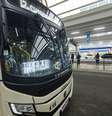 Ônibus indicando tarifa zero no terminal urbano de São Caetano do Sul, região metropolitana de São Paulo  Foto: Taba Benedicto/ Estadão / Estadão