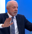 Lula durante sabatina na Globo  Foto: Mais Novela