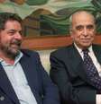 Lula e Roberto Marinho em um encontro para aparar as arestas de uma relação com altos e baixos ao longo de décadas  Foto: Reprodução/Documentário 'O Século do Globo'