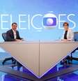 Flávio Bolsonaro e Renata Lo Prete em sabatina da Globo nesta sexta-feira, 16  Foto: Globo/ Manoella Mello