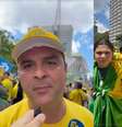 Ricardo Ribeiro Pedroso, Itamar Mioto, e os netos Yuri Mioto Nogueira e Julia Mioto Nogueira viajam centenas de quilômetros para participar de ato de Flávio Bolsonaro em SP  Foto: Gabriel Gatto/Terra
