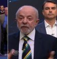 Internautas apontaram semelhança entre postura de Flávio e Trump em debates  Foto: Reprodução/X