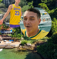 Com 11 suítes, exuberante praia privativa, heliponto e muito luxo: essa mansão na Ilha Comprida, em Angra dos Reis, foi comprada por famosa cantora na década de 1970; hoje, é o alvo da disputa Richarlison x Flávio Bolsonaro.  Foto: Youtube, @leoaraujob / Reprodução Instagram: @richarlison / @flaviobolsonaro / Purepeople