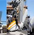 Avião de pequeno porte caiu em uma avenida em Sna José, na California, EUA.  Foto: Reprodução/Redes Sociais