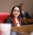 Estela Aranha, ministra do TSE, durante sessão no Tribunal  Foto: Alejandro Zambrana/Secom/TSE