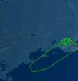 Avião seguia para Curitiba quando teve que retornar ao aeroporto de Galeão, no Rio  Foto: Reprodução/FlightAware