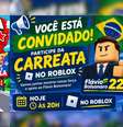 Manifestações foram organizadas na plataforma Roblox  Foto: Reprodução/Instagram / Perfil Brasil