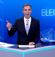 César Tralli no debate da TV Globo  Foto: Reprodução/Globo