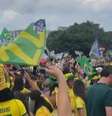 Ato de Flávio Bolsonaro (PL) na Barra da Tijuca.  Foto: Éros Mendes/Terra