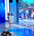 Flávio Bolsonaro (PL) e Lula (PT) participam de debate na Globo na noite desta sexta-feira, 23  Foto: Reprodução/TV Globo