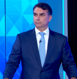 Flávio Bolsonaro em debate da TV Globo  Foto: Reprodução/TV Globo
