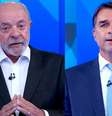 Lula (PT) e Flávio Bolsonaro (PL) participaram do debate da Globo nesta sexta-feira, 23  Foto: 