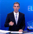 César Tralli é o mediador do debate presidencial da TV Globo  Foto: Reprodução/TV Globo