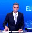 Aos 55 anos, César Tralli estreia como mediador do mais importante debate presidencial da televisão brasileira  Foto: Reprodução/TV