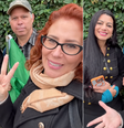Carla Zambelli posta vídeo a caminho da votação   Foto: Reprodução