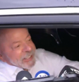 Lula sai de casa em Pinheiros, na capital paulista, por volta das 8h50 para votar em São Bernardo do Campo (SP)  Foto: Reprodução/GloboNews