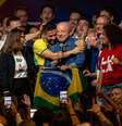 Lula (PT) em primeiro discurso após ser reeleito Presidente da República  Foto: Estadão Conteúdo