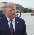Trump afirmou que não comentará a autodeclaração de Flávio Bolsonaro como presidente  Foto: Reprodução