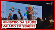 Marcelo Queiroga, ministro da Saúde, é vaiado e discute com plateia em Sergipe