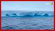 Maior iceberg do mundo é flagrado à deriva no oceano Antártico