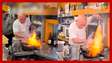 Chef impressiona turistas ao colocar a mão no fogo para preparar pratos no Japão