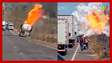 Caminhão-tanque explode após acidente em rodovia no Pará; vídeos mostram momento