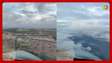 Piloto impressiona ao mostrar avião atravessando nuvens para pousar em Sergipe