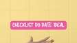 Checklist: date ideal 