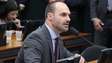 Eduardo Bolsonaro diz que governo Trump mostrou a ele tarifaço antes de anúncio oficial
