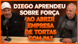 Diego aprendeu sobre força e luta ao abrir empresa de tortas com pai