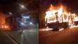 Ônibus lotado é incendiado por criminosos durante protesto na Zona Sul de São Paulo