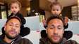 Neymar cai na risada em momento fofo com Mavie: ‘Que figurinha’