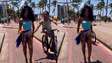 Ciclista passa a mão no corpo de modelo em sessão de fotos e jovem denuncia: ‘Violada’