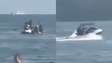 Ladrões em moto aquática assaltam casal dentro do mar em São Vicente (SP)