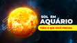 Sol em aquário: tudo o que você precisa saber