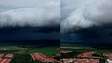 Drone flagra nuvem gigante e raio durante chuva no interior de SP; veja 