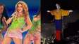 Cristo Redentor é iluminado com cores da Colômbia durante show de Shakira