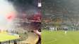 Confusão interrompe jogo do Flamengo e Independiente de Medellín na Libertadores