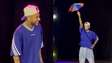 Neymar fecha circo para a família e dança no palco durante apresentação