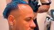 Neymar pintou cabelo de azul? Entenda a polêmica envolvendo o craque