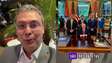 ‘Três patetas com Trump’, diz Lindbergh Farias ao ironizar foto de Flávio Bolsonaro na Casa Branca